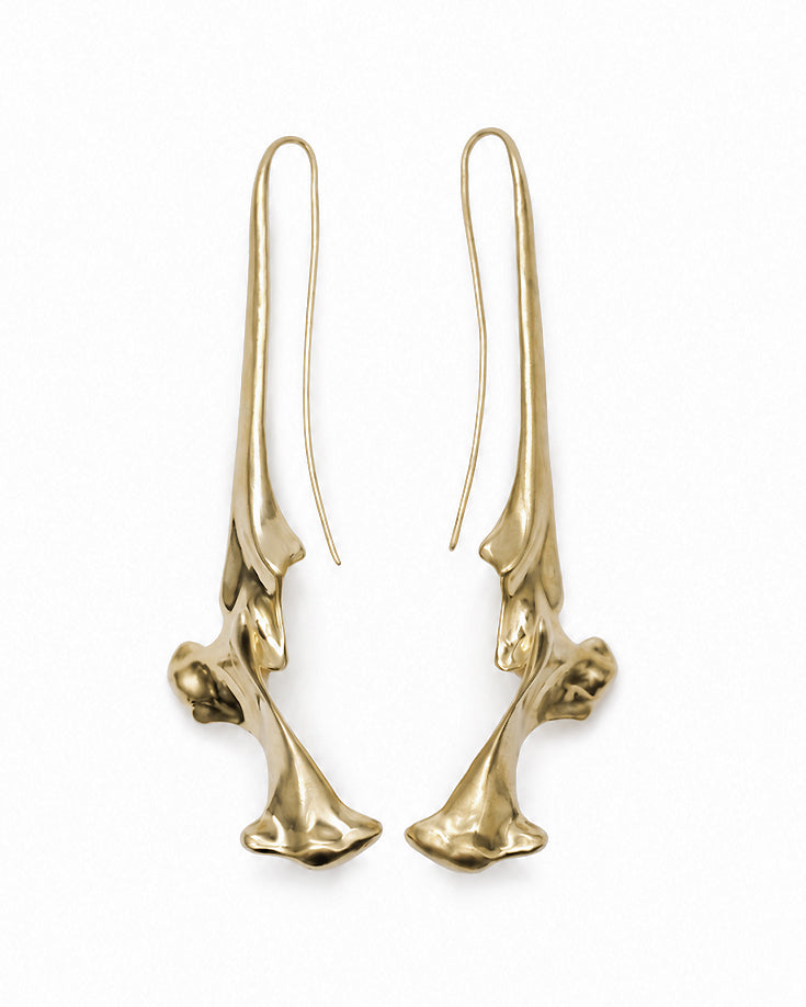 Pelecanus Earrings – Brass