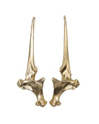 Pelecanus Earrings – Brass