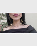 Pelecanus Earrings – Brass